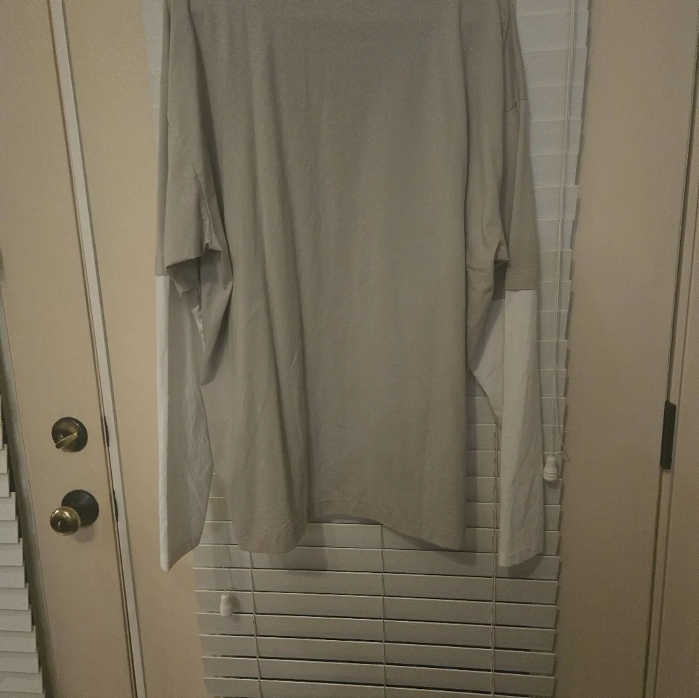 BP. Layered Look Long Sleeve Cotton Blend T-Shirt - Size 2XL